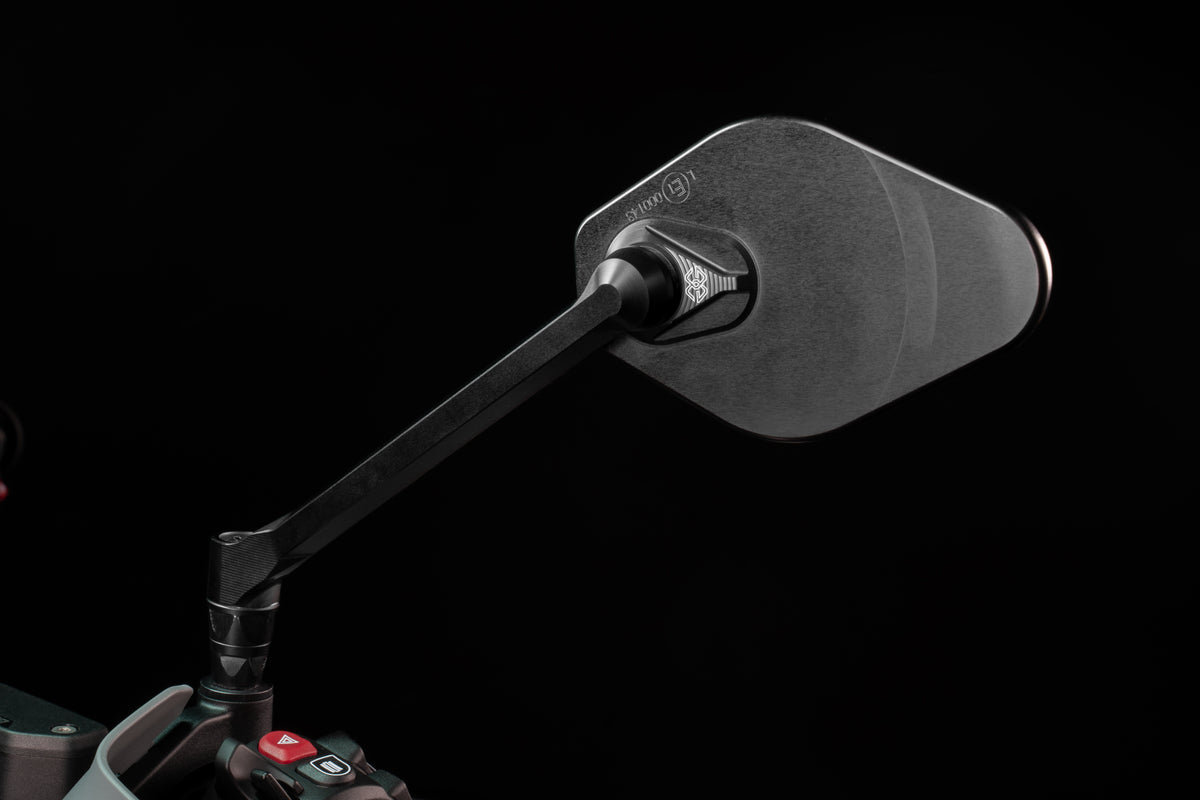 Gilles Tooling STRATOS Left-Hand Dashboard Mirror, Matt Black