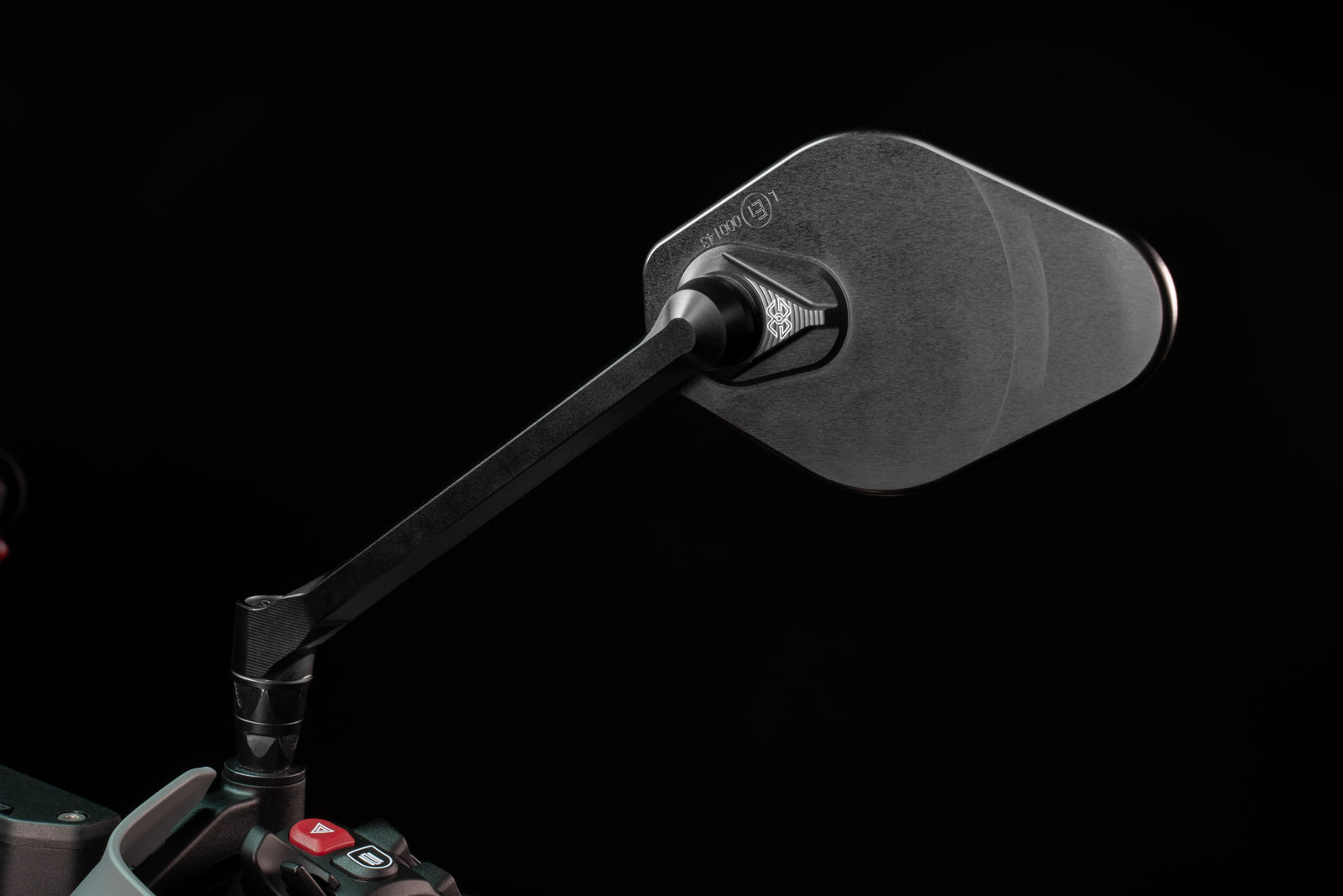 Gilles Tooling STRATOS Left-Hand Dashboard Mirror, Matt Black
