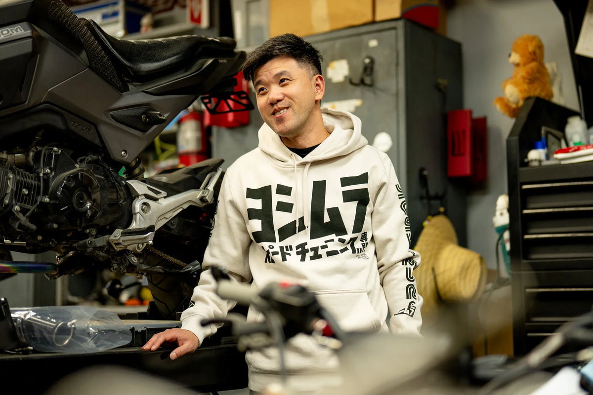 Yoshimura Speed Tuning Pull Over Hoodie Bone
