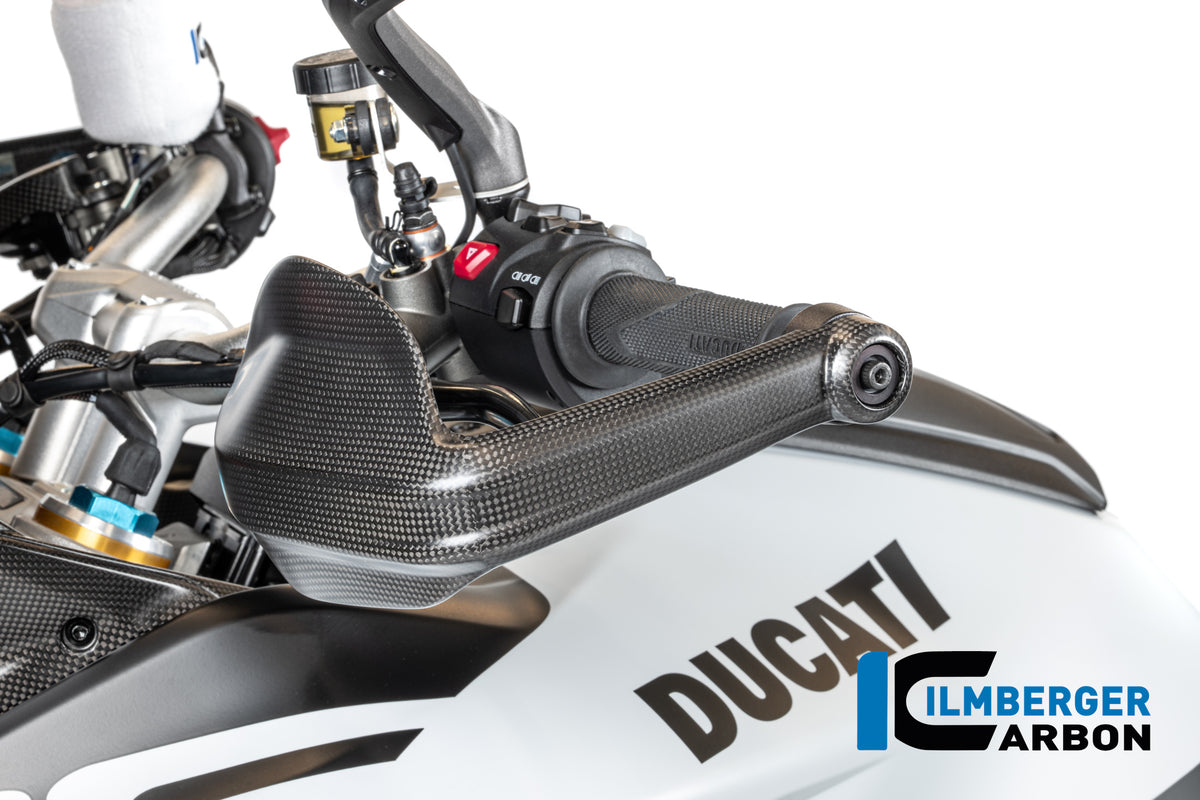 Ilmberger Carbon Hand Protector Left Side Matt Multistrada V4