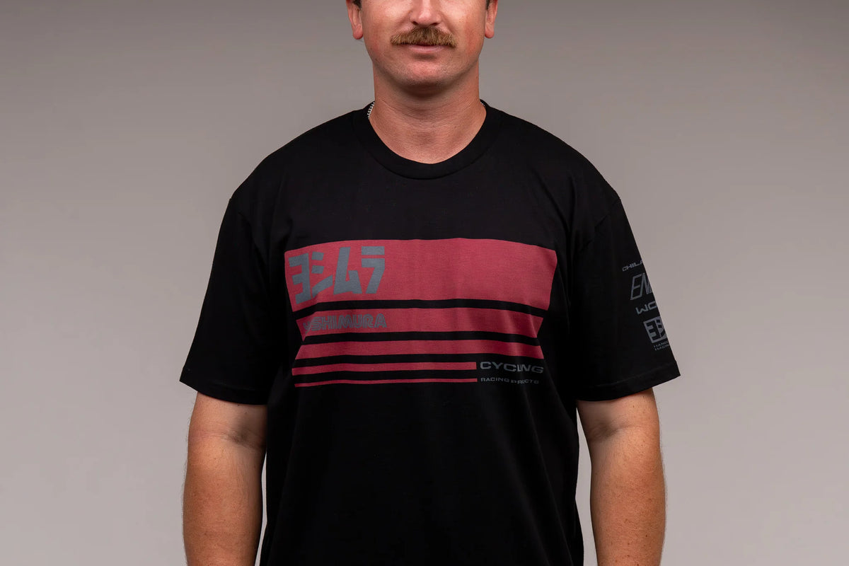 Yoshimura Racing Stripe Tee Black
