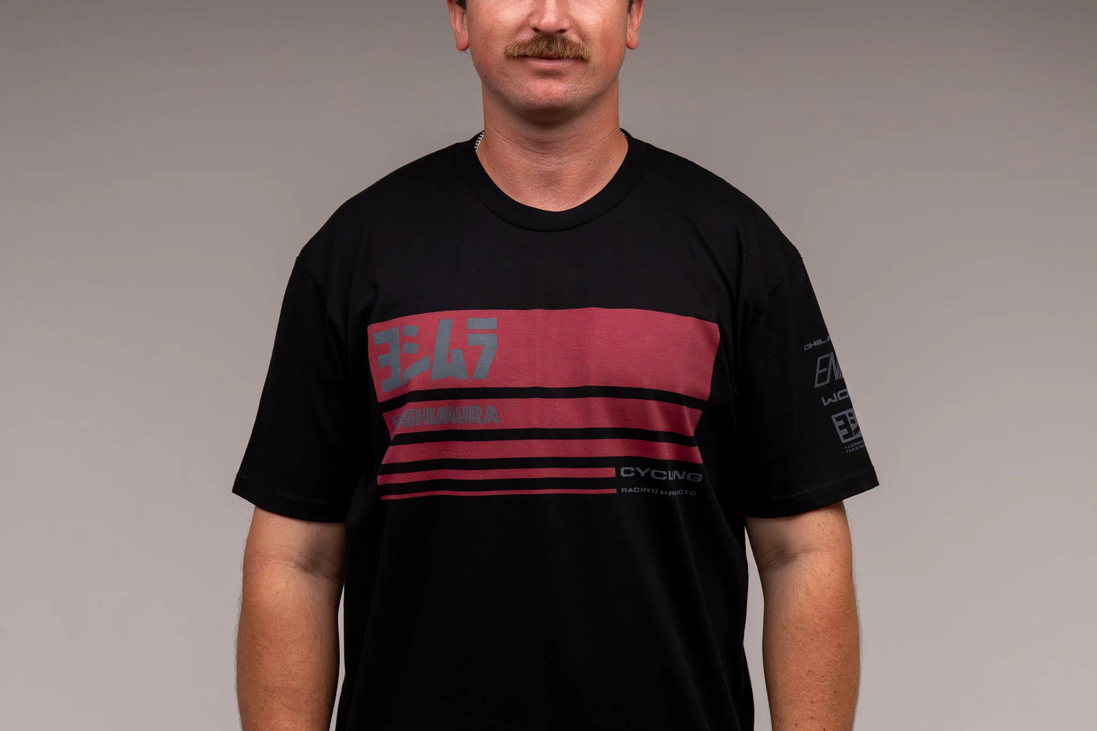 Yoshimura Racing Stripe Tee Black