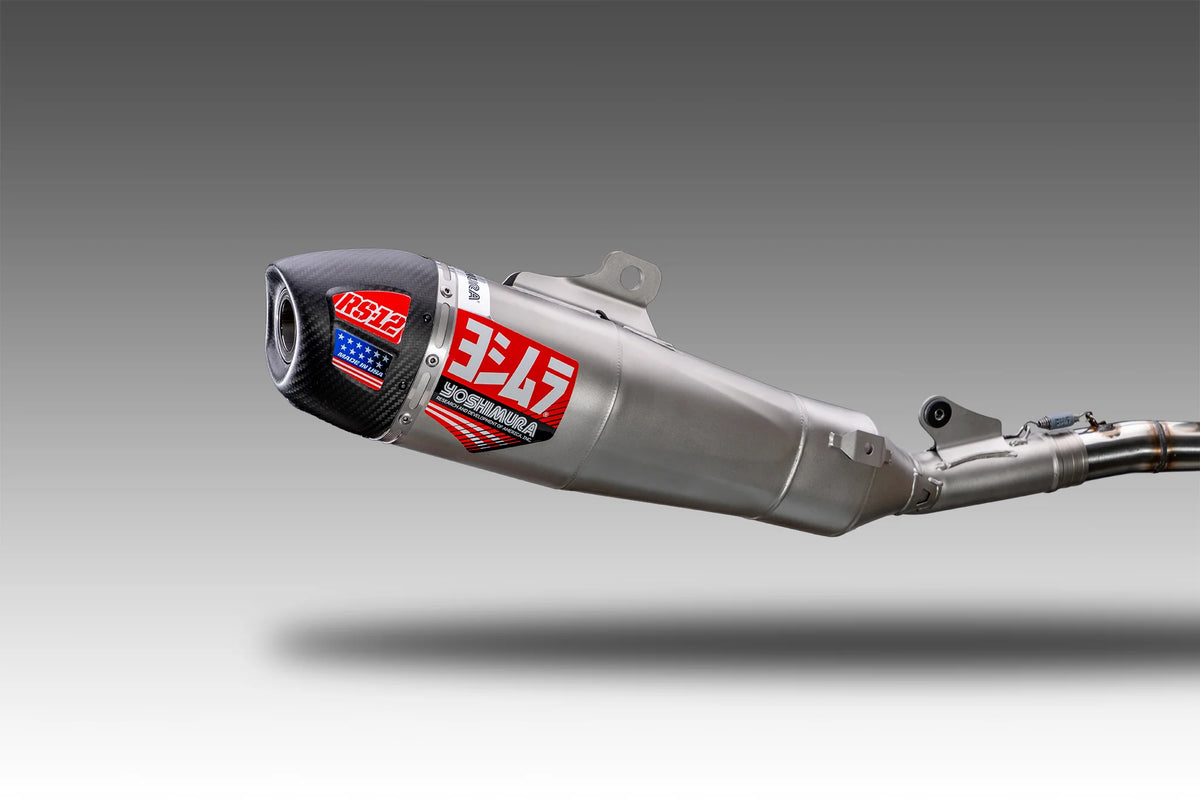 Yoshimura KX450/X 24-26 RS-12 Stainless Full Exhaust, W/ Stainless Muffler