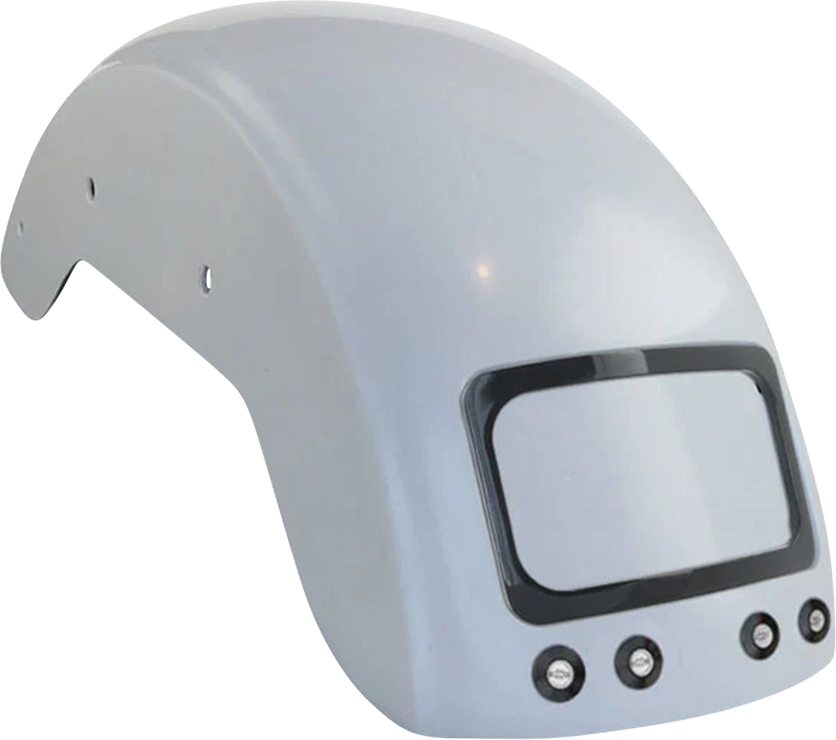 Paul Yaffe Bagger Nation The Fix Rear Fender - Black Frame Plate - Thunder Bolts - HD Softail