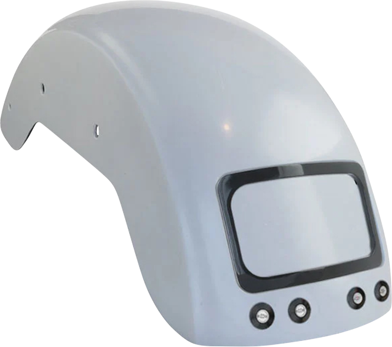 Paul Yaffe Bagger Nation The Fix Rear Fender - Black Frame Plate - Thunder Bolts - HD Softail