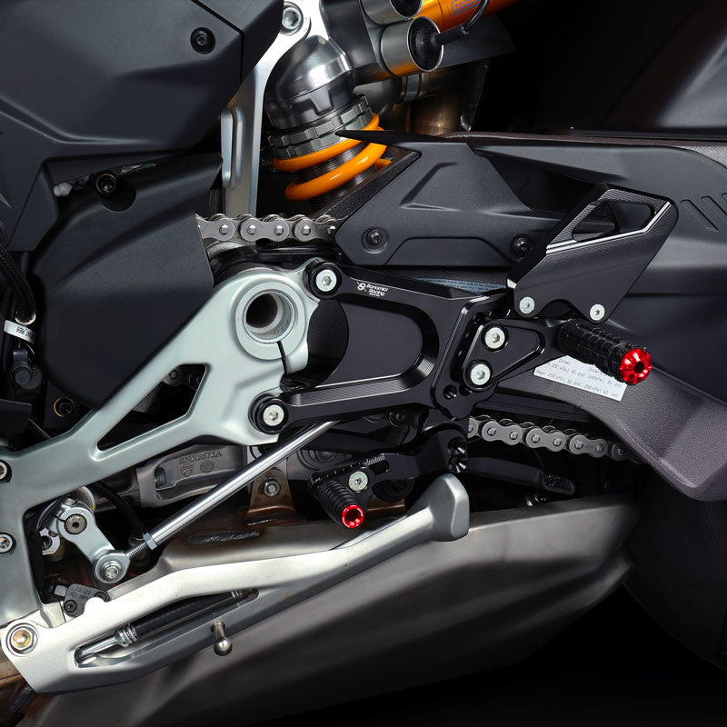 Bonamici Racing Adjustable Rearsets - Ducati Streetfighter V4 - V4S