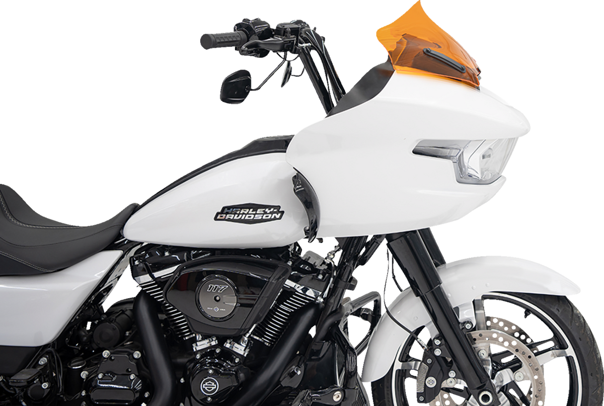 Klock Werks Kolor Flare® Windshield - 10" - Orange - '23-'25 FLTRX
