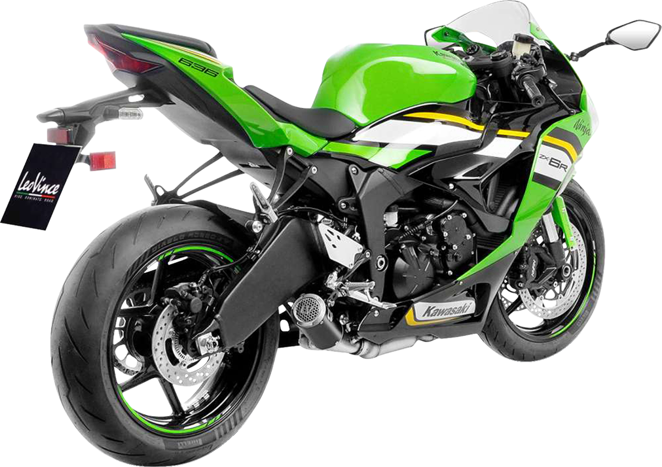 LeoVince LV Corsa S Black Edition Slip-On Muffler - Kawasaki ZX-6R