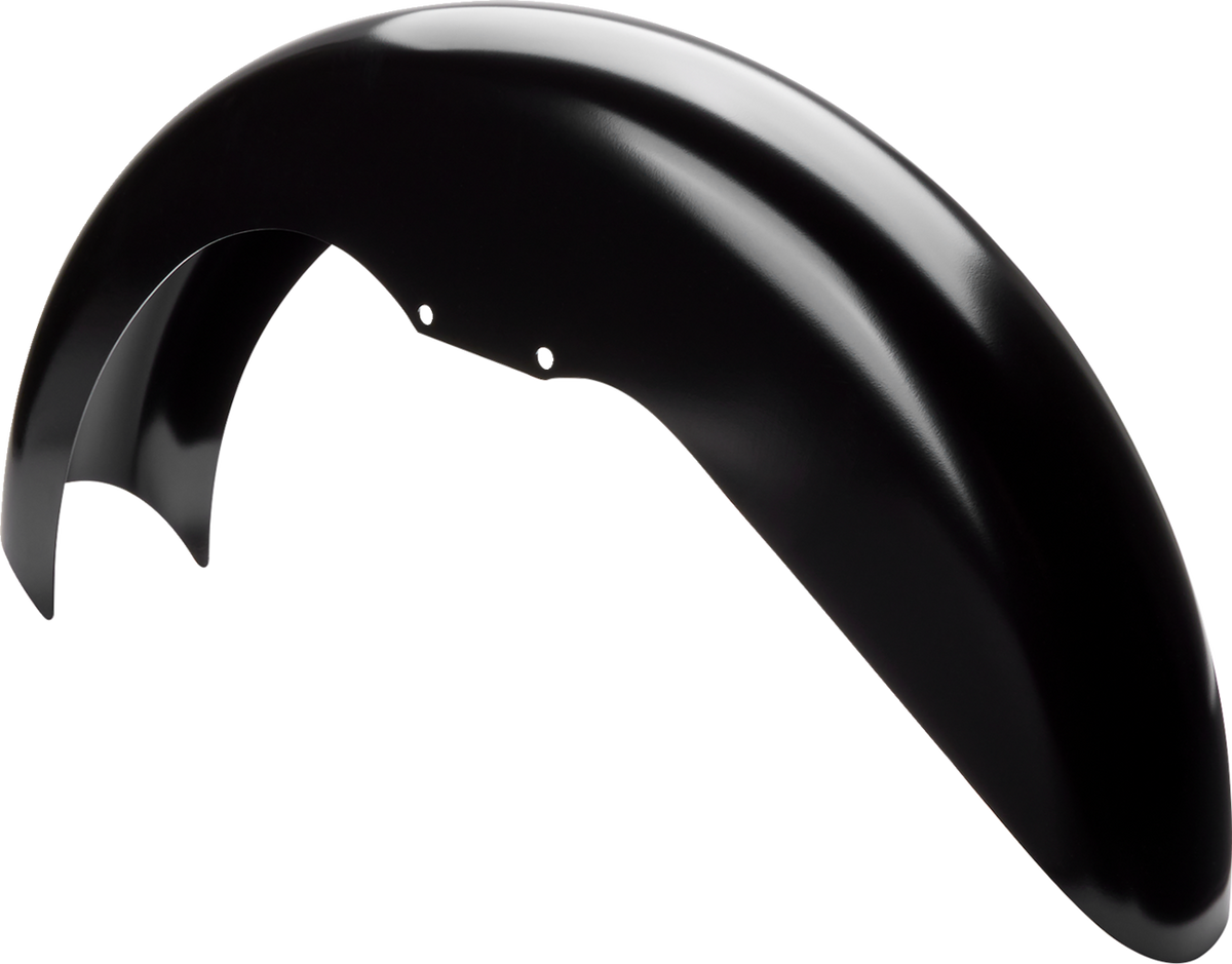 Klock Werks Level Front Fender - Black - 19" - HD Softail
