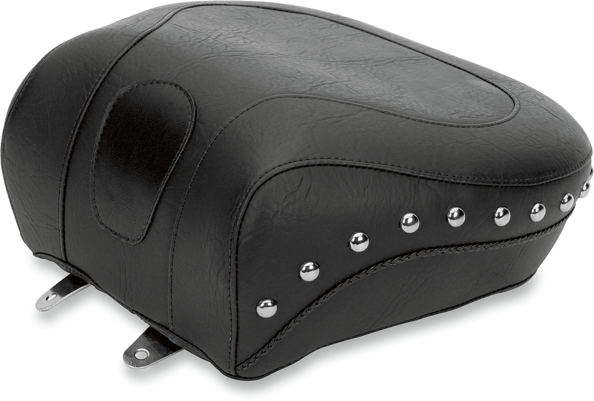 Mustang Wide Rear Seat - Studded - Black - Softail '84-'99