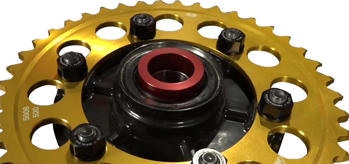 Driven Racing Wheel Spacer - Captive - Red - Kawasaki