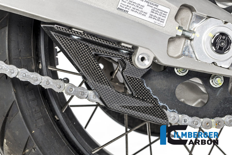 Ilmberger Carbon Lower Chain Guard Ducati MTS 1200 2016 Enduro - Gloss