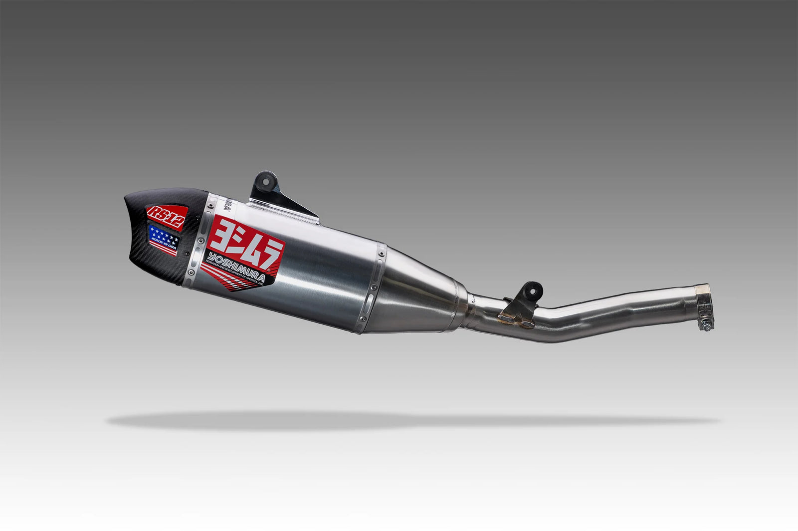 Yoshimura YZ450F 2026 RS-12 Stainless Slip-On Exhaust, W/ Aluminum Muffler