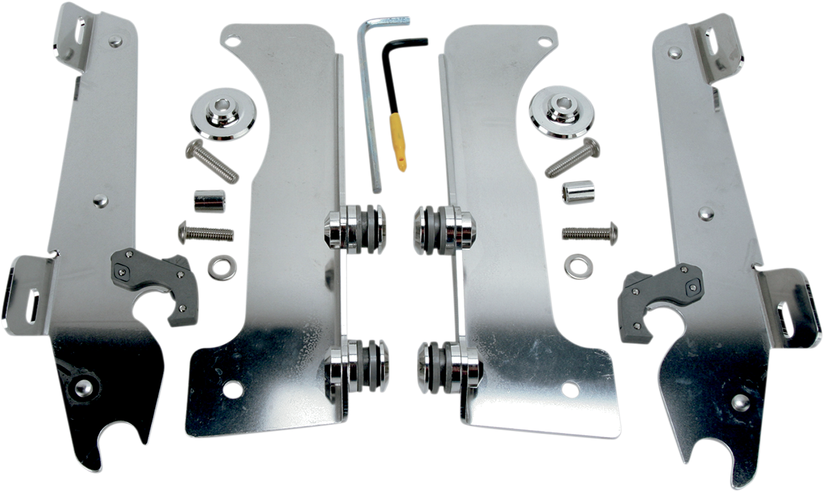 Memphis Shades Batwing Trigger Lock Mounting Kit - Stratoliner - Polished