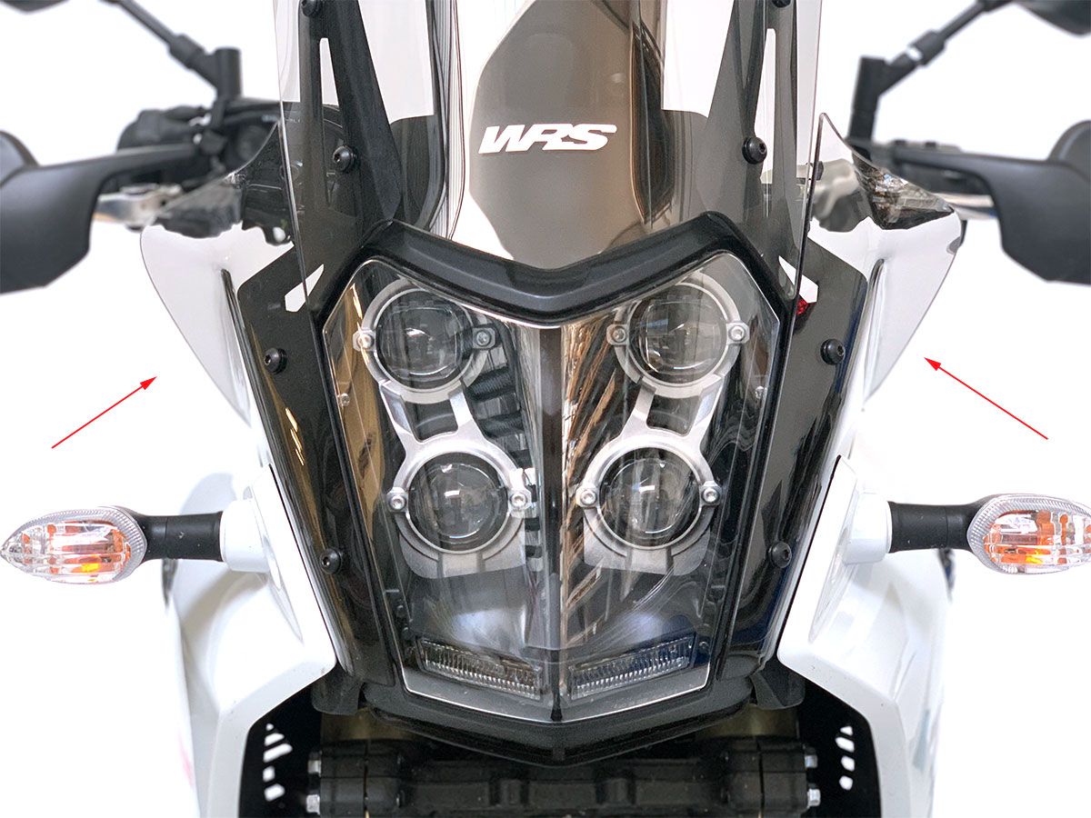 PAIR OVERSIZE SIDE DEFLECTORS WRS YAMAHA TENERE 700 2019-2024
