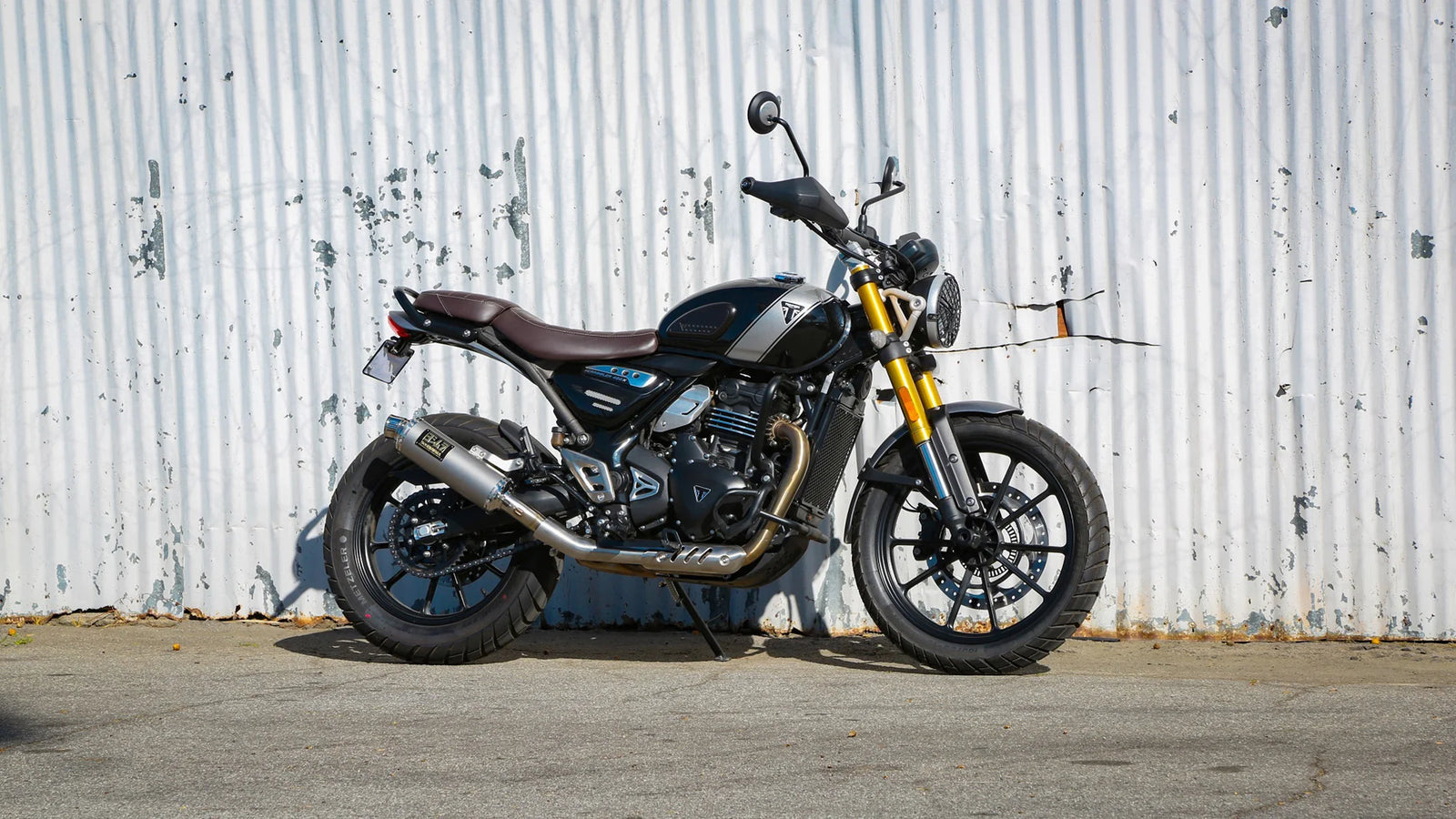 Yoshimura SPEED/SCRAMBLER 400 2024-25 GP-MAGNUM Stainless Slip-On, W/ Stainless Muffler