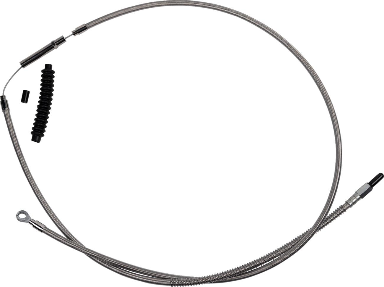 Barnett High-Efficiency Stainless Steel Clutch Cable For Harley-Davidson - +10" - '18-'23 Softail