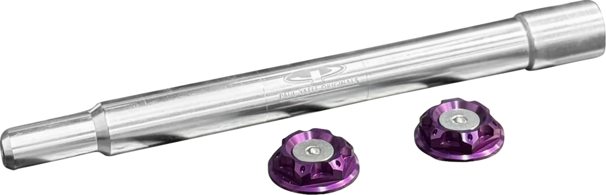 Paul Yaffe Bagger Nation Y-Axle With Turret Style Axle Cover Kit - Custom - Front - Purple - 1"