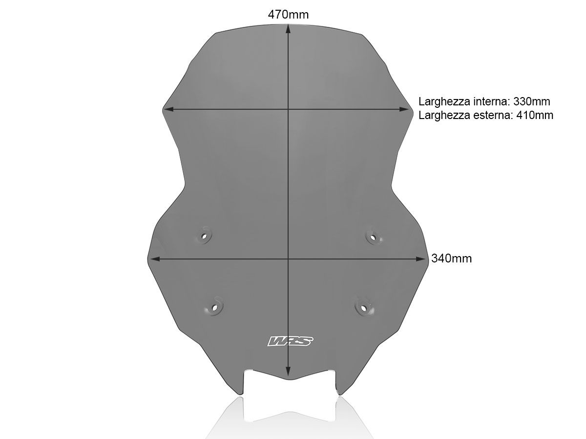 WRS CAPONORD WINDSCREEN KAWASAKI Z 1000 SX / NINJA 1000 SX 2017-2025