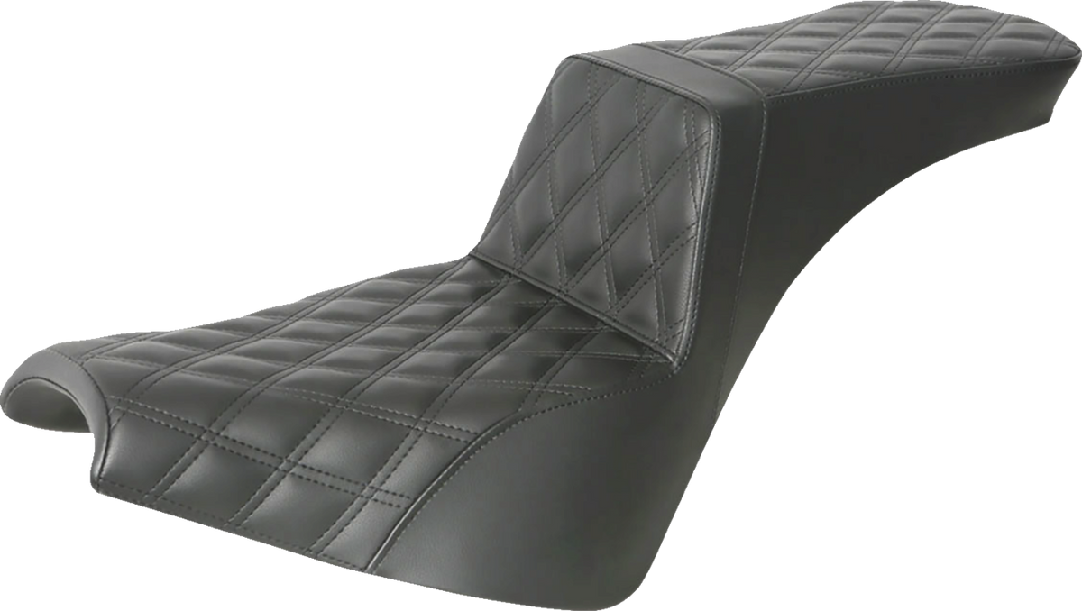 Saddlemen Step-Up Seat - Full Lattice Stitch - Black