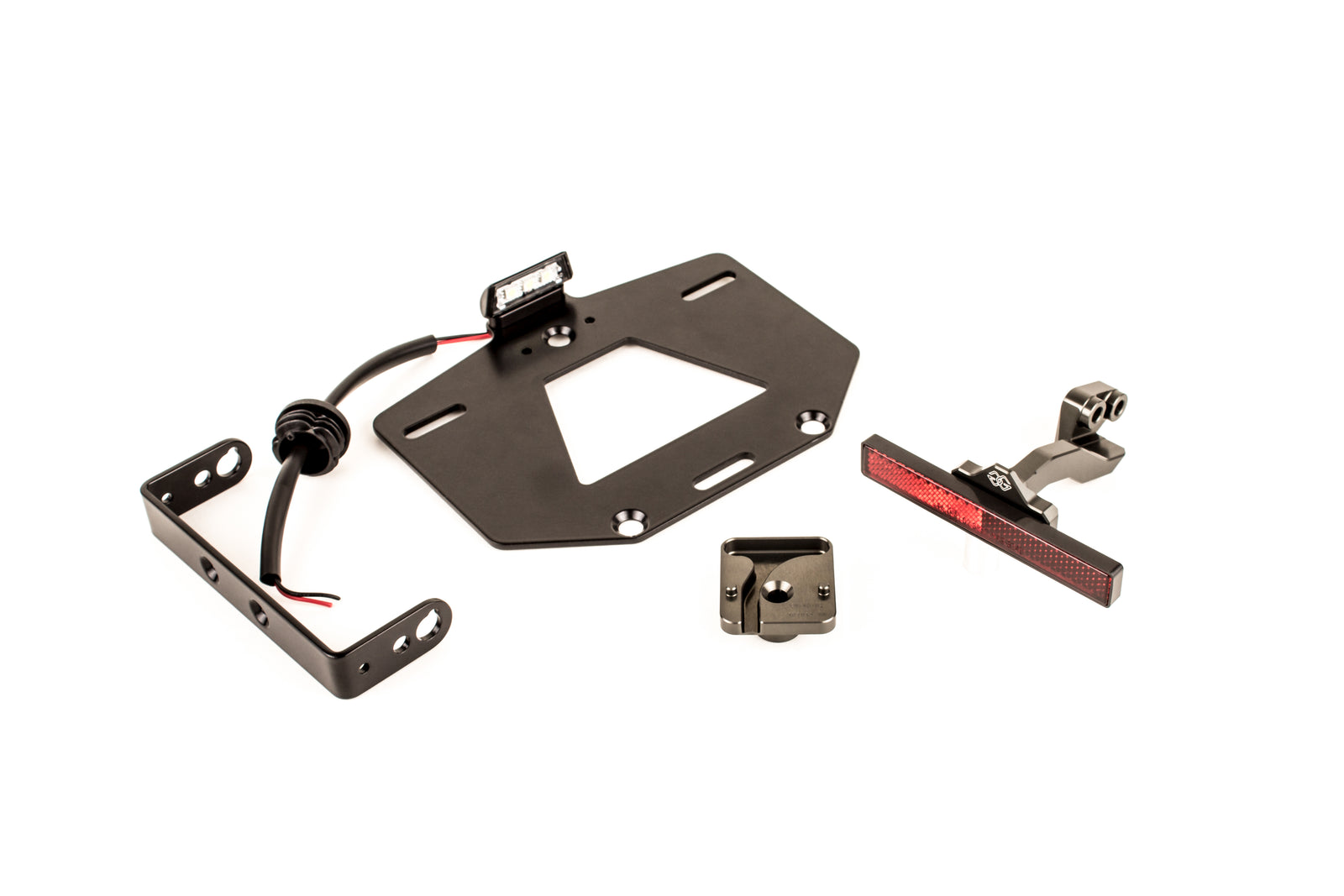 Gilles Tooling Licence Plate Holder Black/Grey