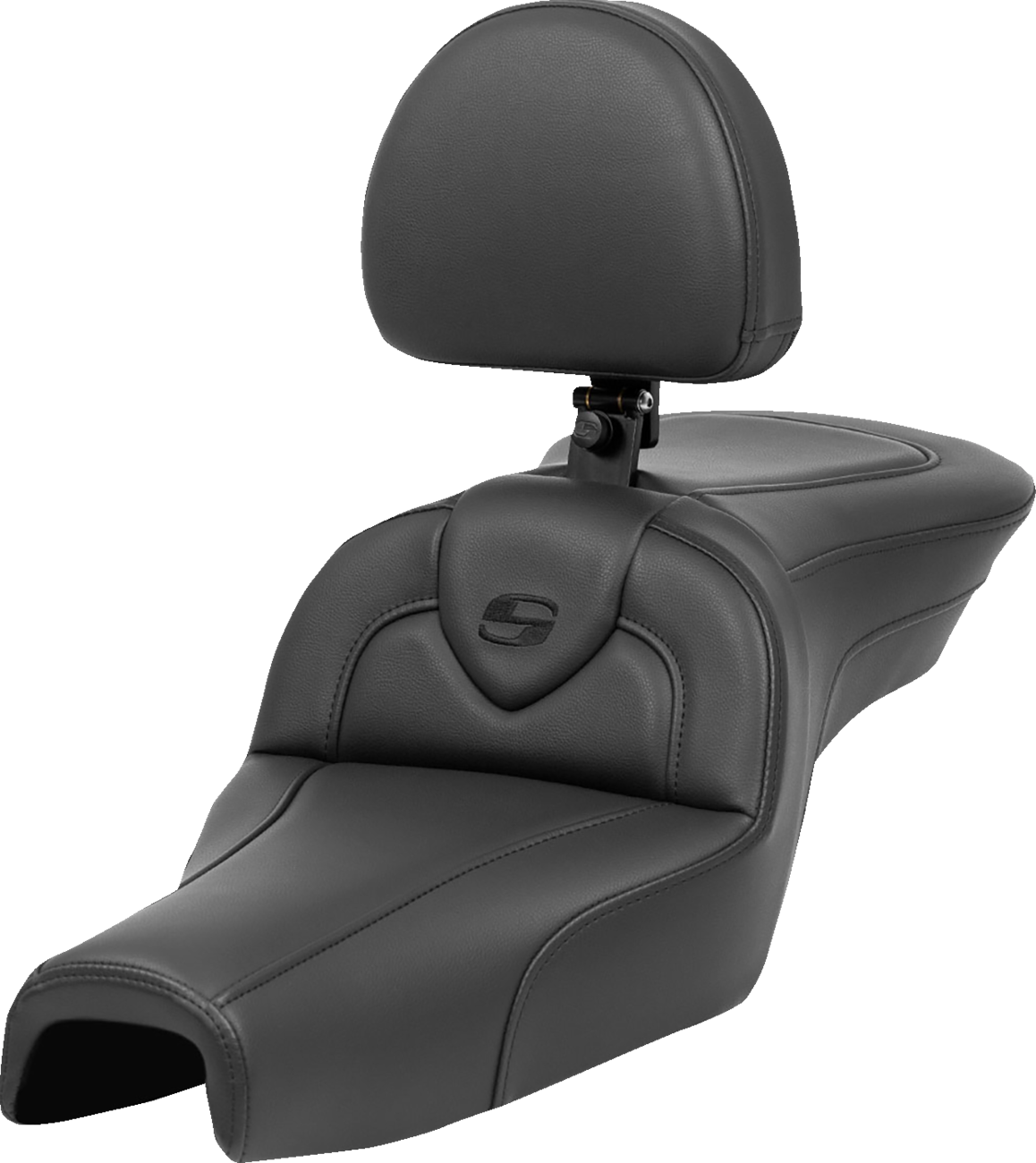 Saddlemen Roadsofa™ Seat - With Backrest - Black - XL '04-'22