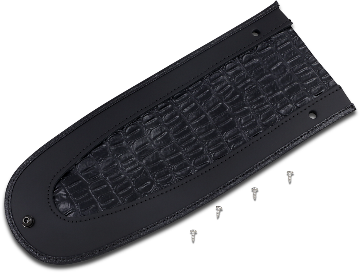 Drag Specialties Seats Fender Skin - Embossed Faux Gator Leather Center