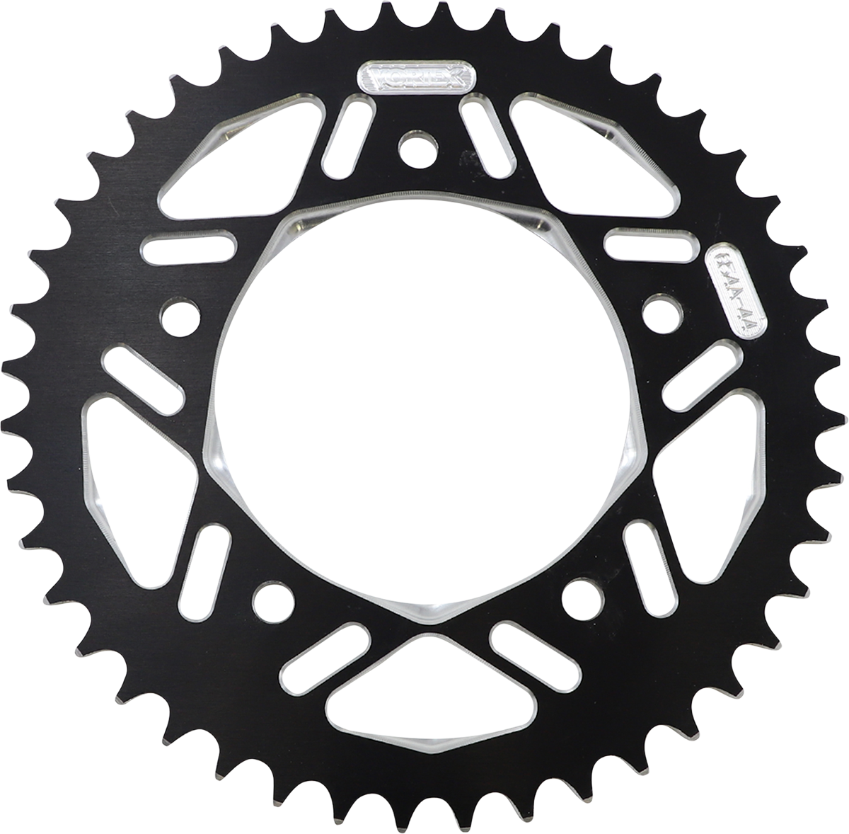 Vortex Aluminum Sprocket - Black - Rear - 44 Tooth