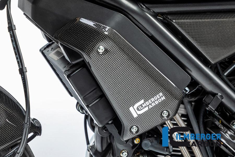 Ilmberger Carbon Radiator Cover Left Surface Ducati Scrambler 1100 From 2017 - Gloss