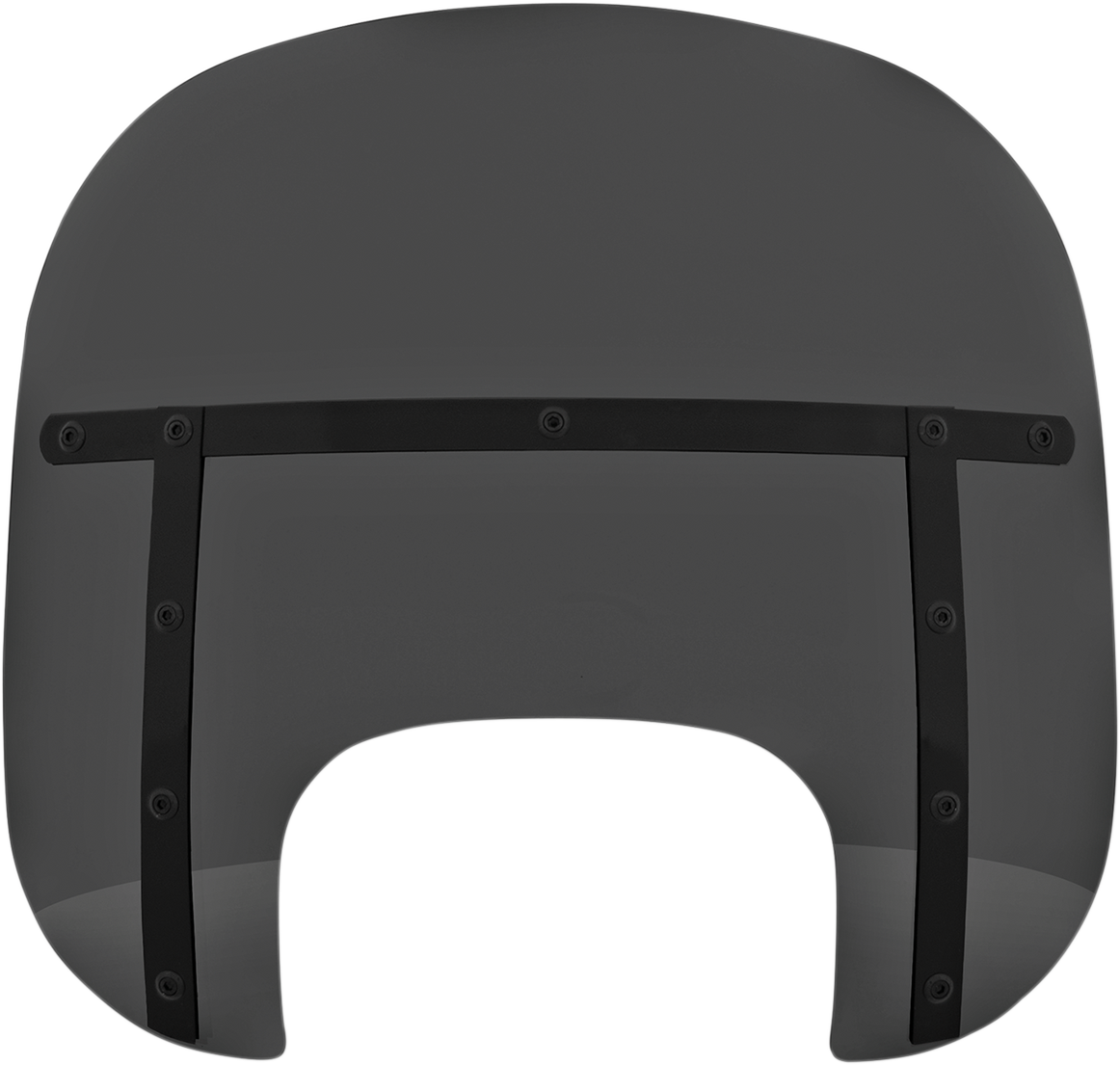 Memphis Shades Fats Windshield - Dark Black Smoke/Night Shades - 13" - FLFB/S