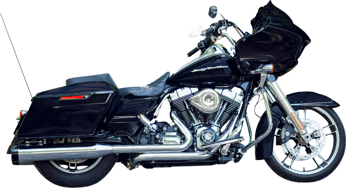 S&S Cycle 4-1/2" MK45 Performance Mufflers - Black With Black Thruster