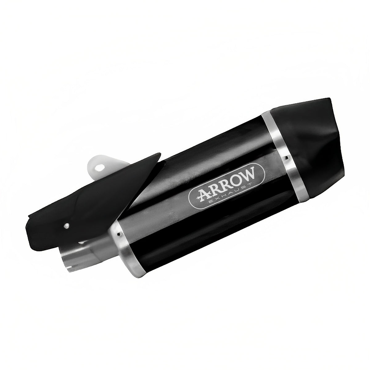 71829AKN Indy Race Aluminium Dark Slip On With Carbon End Cap