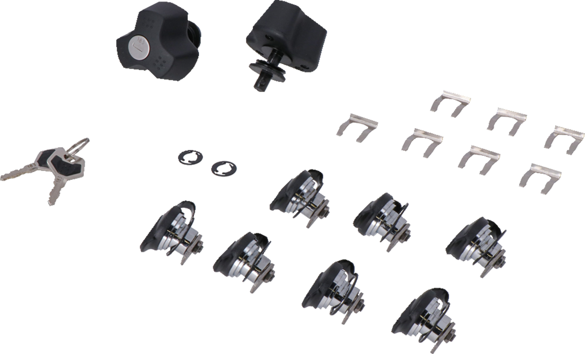 SW-Motech TRAX Lock Set - EVO - 9 Matching Locks With Keys
