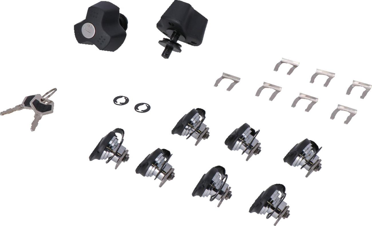 SW-Motech TRAX Lock Set - EVO - 9 Matching Locks With Keys