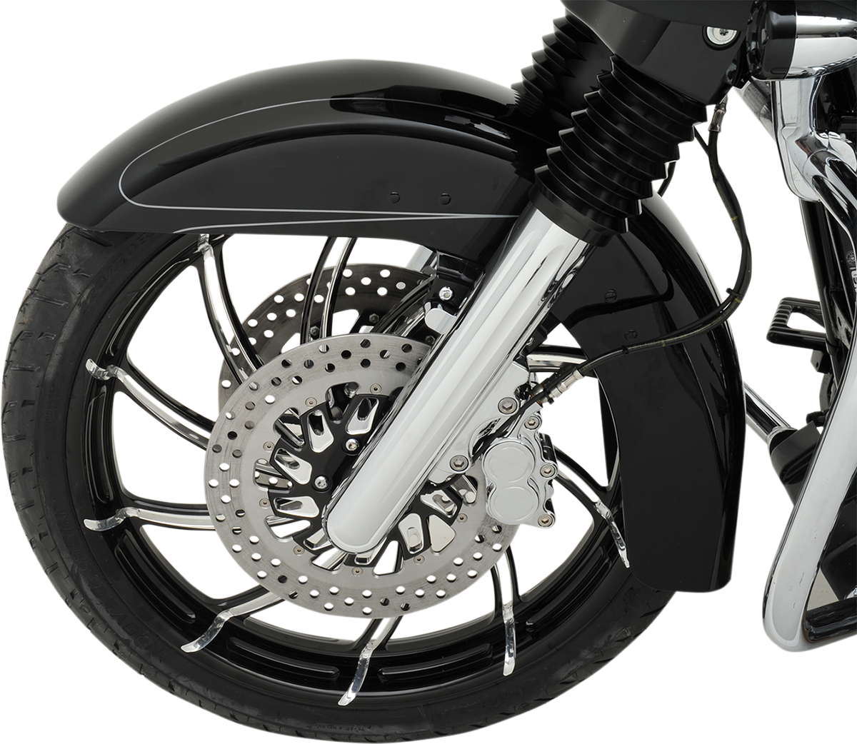 Performance Machine (PM) Wheel - Supra - Front - Dual Disc/With ABS - Platinum Cut™ - 21x3.5 - '08+ FL