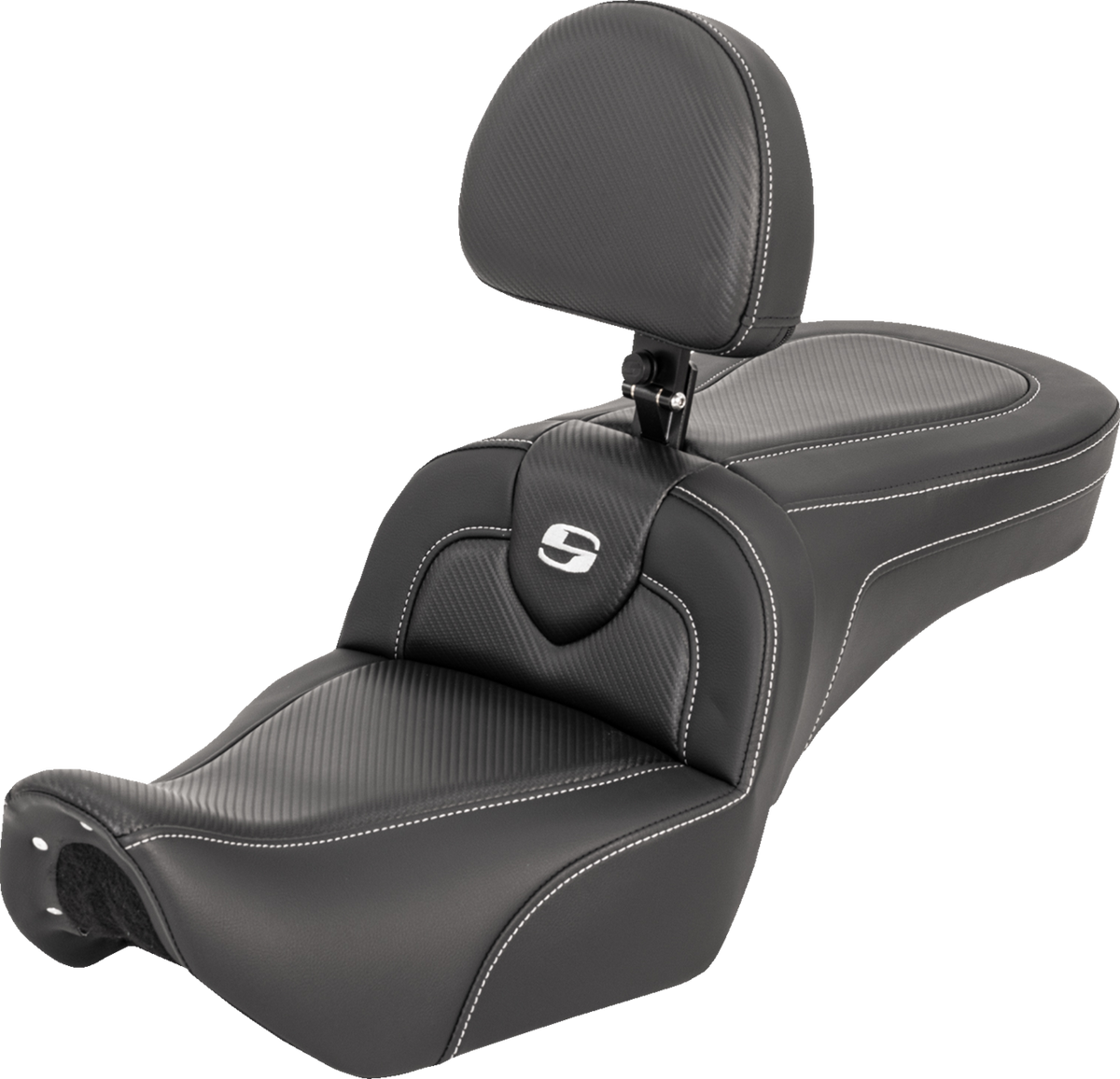 Saddlemen RoadSofa™ Seat - With Backrest - Carbon Fiber - RH975 '22-'25