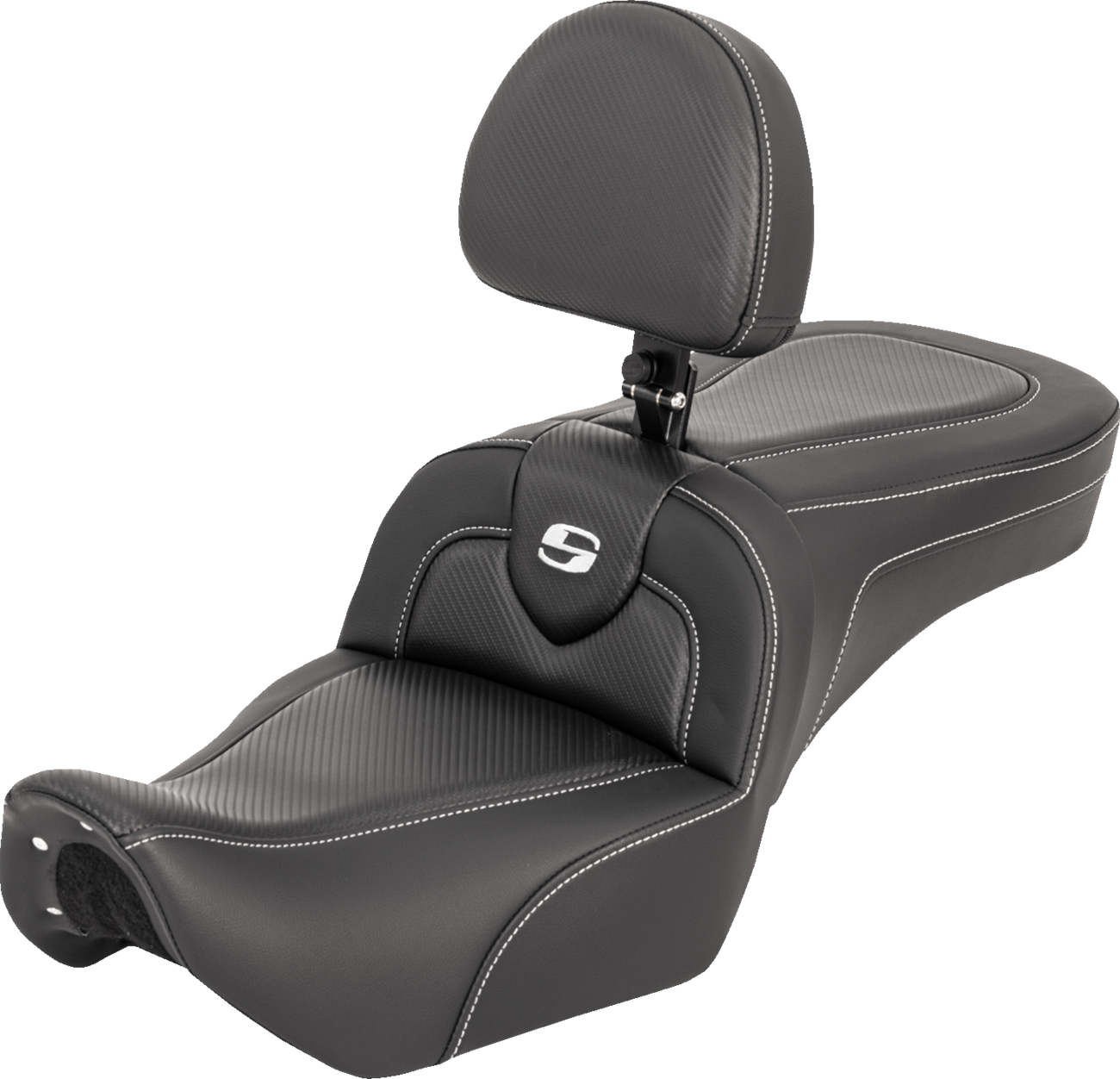 Saddlemen RoadSofa™ Seat - With Backrest - Carbon Fiber - RH975 '22-'25
