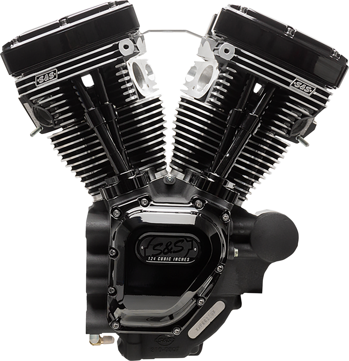 S&amp;S Cycle Engine - T143 Long Block - Wrinkle Black And Chrome - Touring