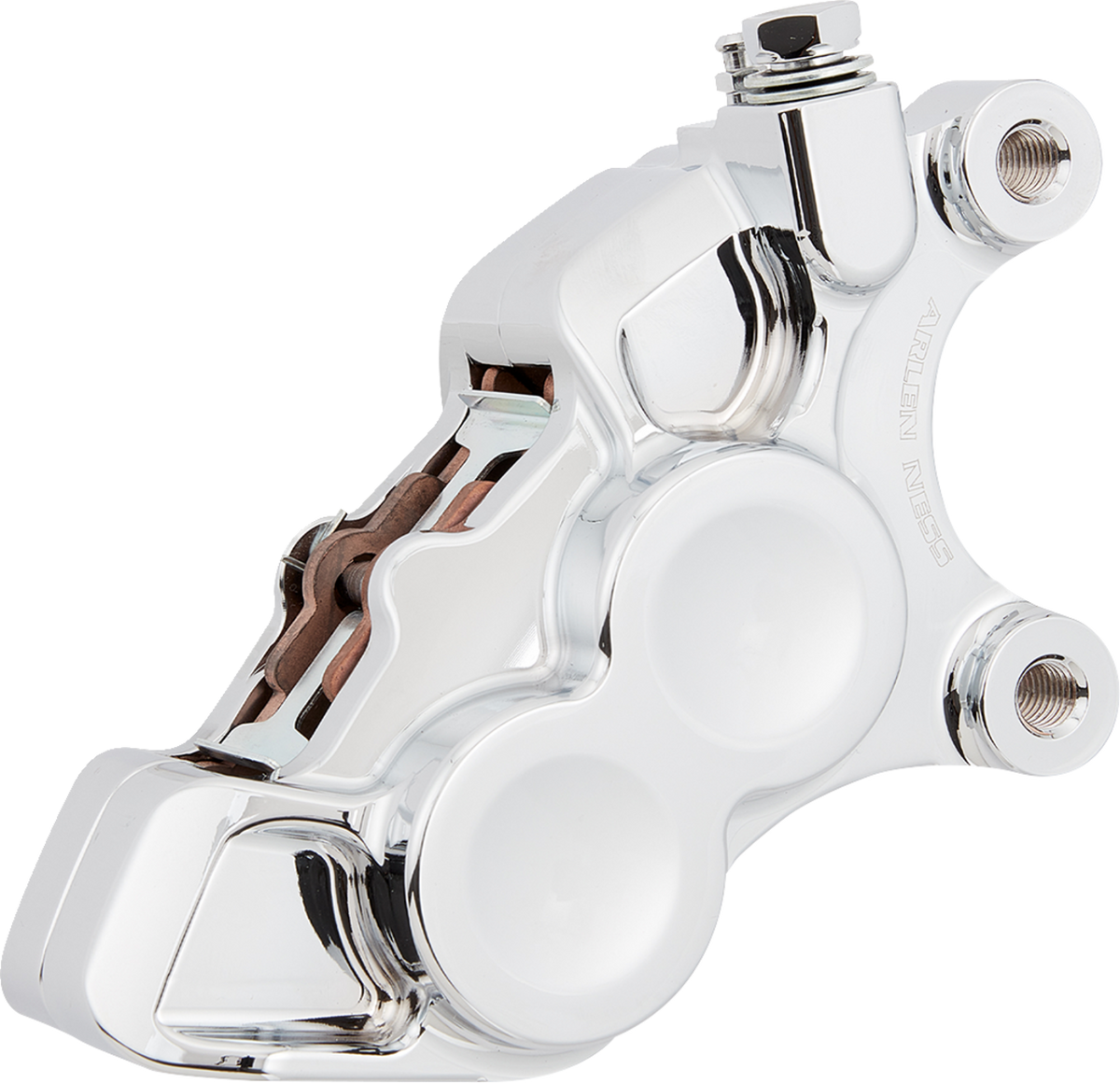 Arlen NESS 4-Piston Caliper - Front Right - 11.8" - Chrome