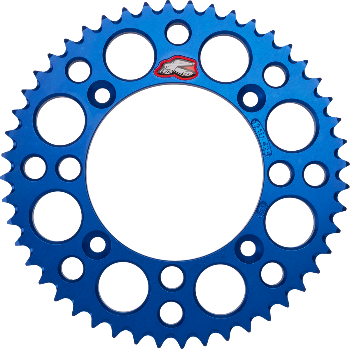 Renthal Rear Sprocket - Aluminum - 48 Tooth - Blue - Suzuki/Yamaha