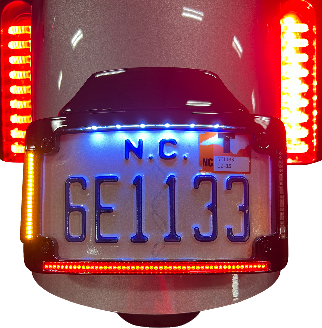 Custom Dynamics All-In-One Auxiliary LED License Plate Frame