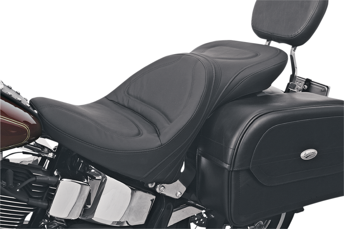Saddlemen Seat - Explorer™ - Without Backrest - Stitched - Black - FL/FX '00-'06