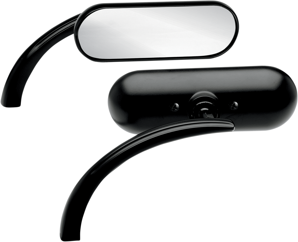 Arlen NESS Mirror - Micro - Mini - Side View - Oval - Black - Left