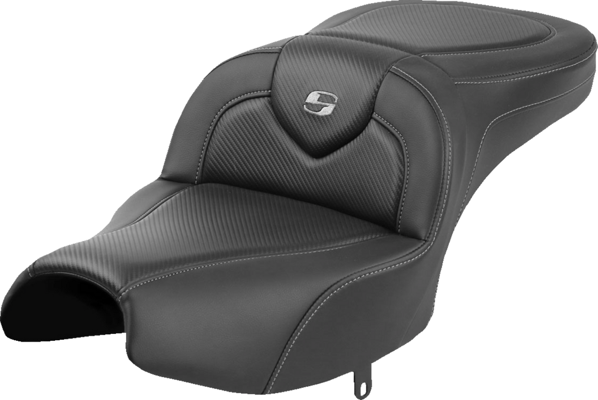 Saddlemen Roadsofa™ Seat - Without Backrest - Black - Carbon Fiber - Indian Pursuit '22-'24