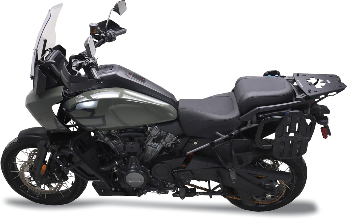 Mustang Adventure Touring Seat - Vinyl - Black - Pan America '21-'25