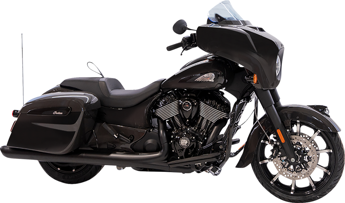 Klock Werks Ice Flare® Windshield - 10" - Blue Ice - '14-'26 Indian