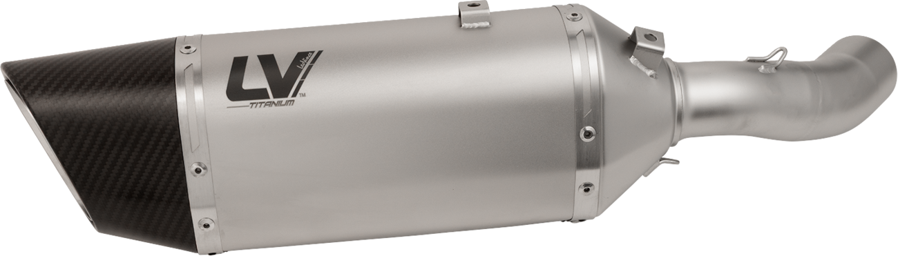 LeoVince LV-14 R Slip-On Muffler - Titanium - Kawasaki Z 900