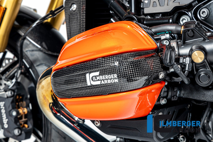 Ilmberger Carbon Spark Plug Cap Cover Left BMW R12 NineT - Gloss / Twill