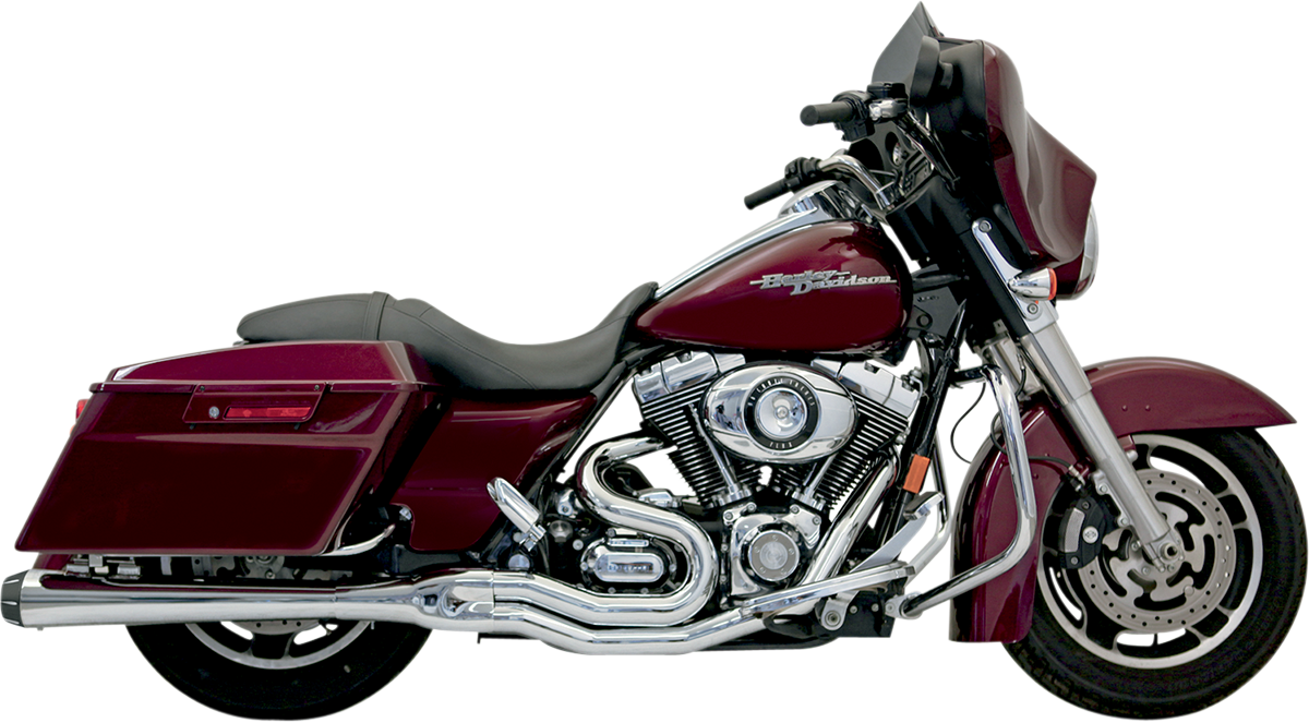 Bassani Xhaust B4 2:1 Exhaust - Chrome - Megaphone