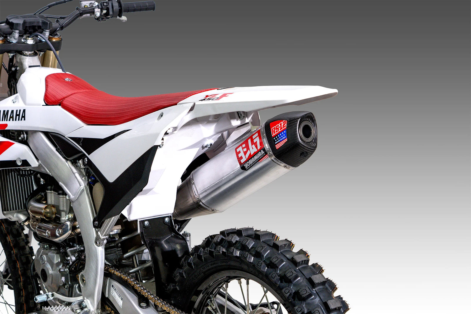 Yoshimura YZ450F 2026 RS-12 Stainless Titanium Full Exhaust, W/ Aluminum Muffler